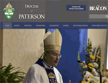 Tablet Screenshot of patersondiocese.org